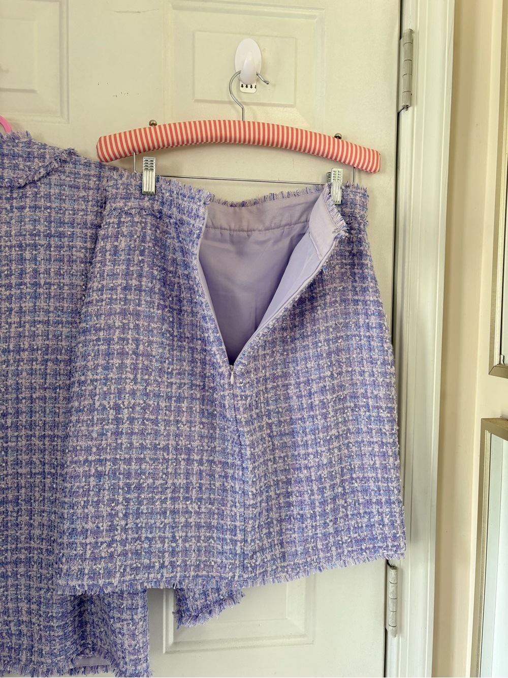 Ann Taylor Purple Tweed Skirt Suit Size XS/S - Picture 10 of 15